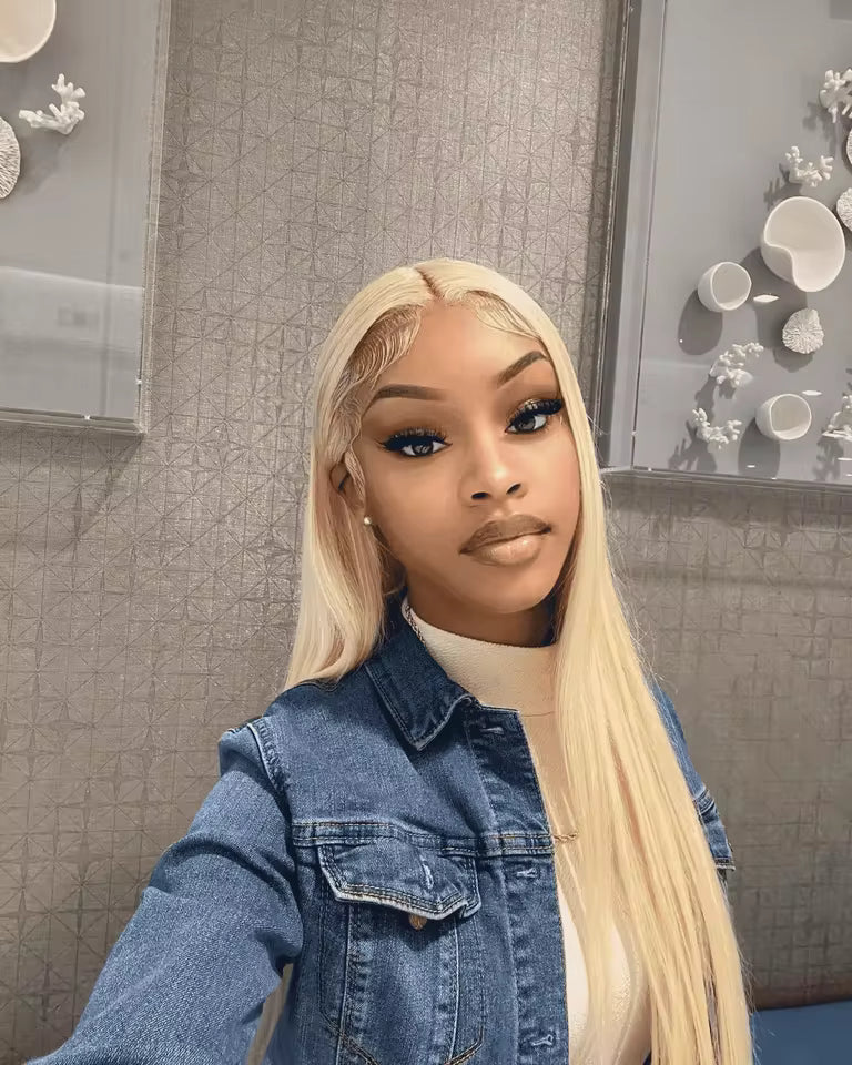 Perruque Blonde 613 - HD Lace Frontal (Lisse Premium)