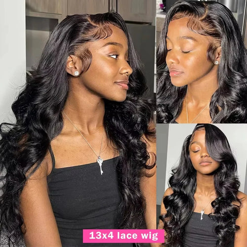 Perruque 13x6 HD Lace Frontal - Body Wave - 100% Cheveux Humains - 30 Pouces
