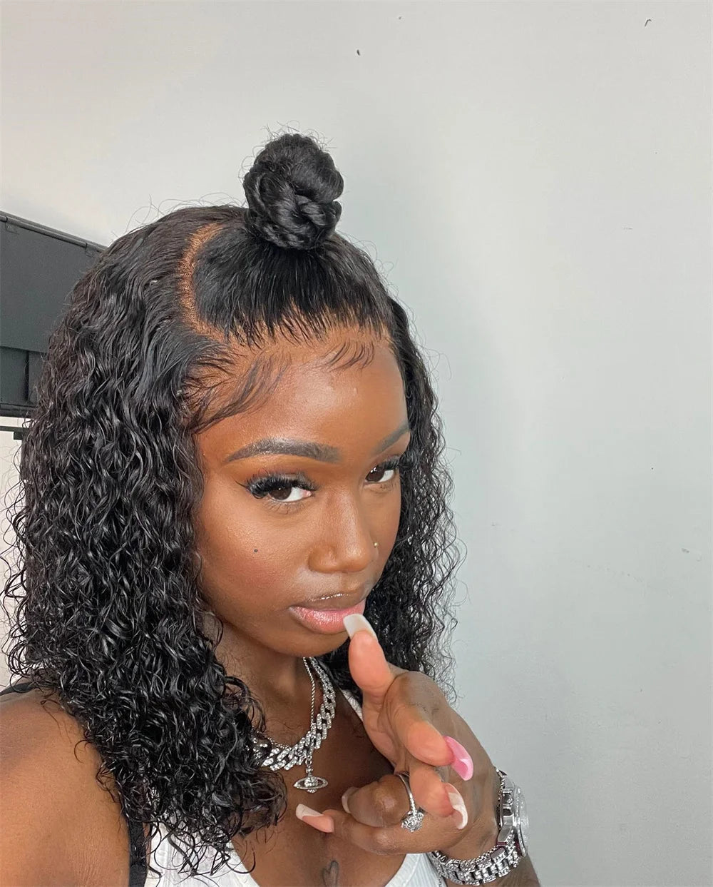 Perruque Human Hair - Water Wave Bob