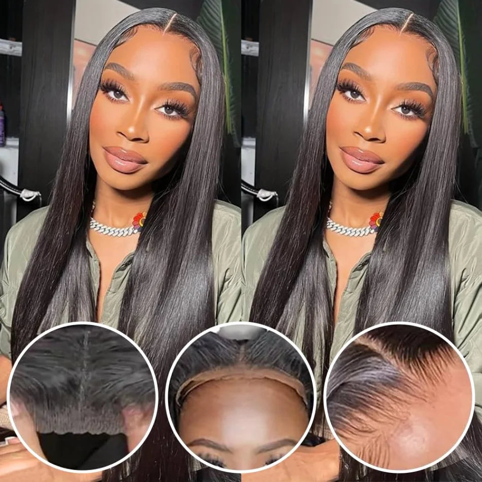 Perruque Lisse HD Lace – 100% Cheveux Humains (Densité 180% - 200%) | Barvie Hair